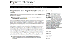 Desktop Screenshot of cognitiveinheritance.com